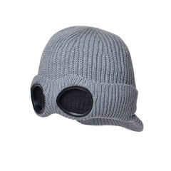 Women's Foldable Ear Protection Baseball Cap Knitted Warm Cold Hat