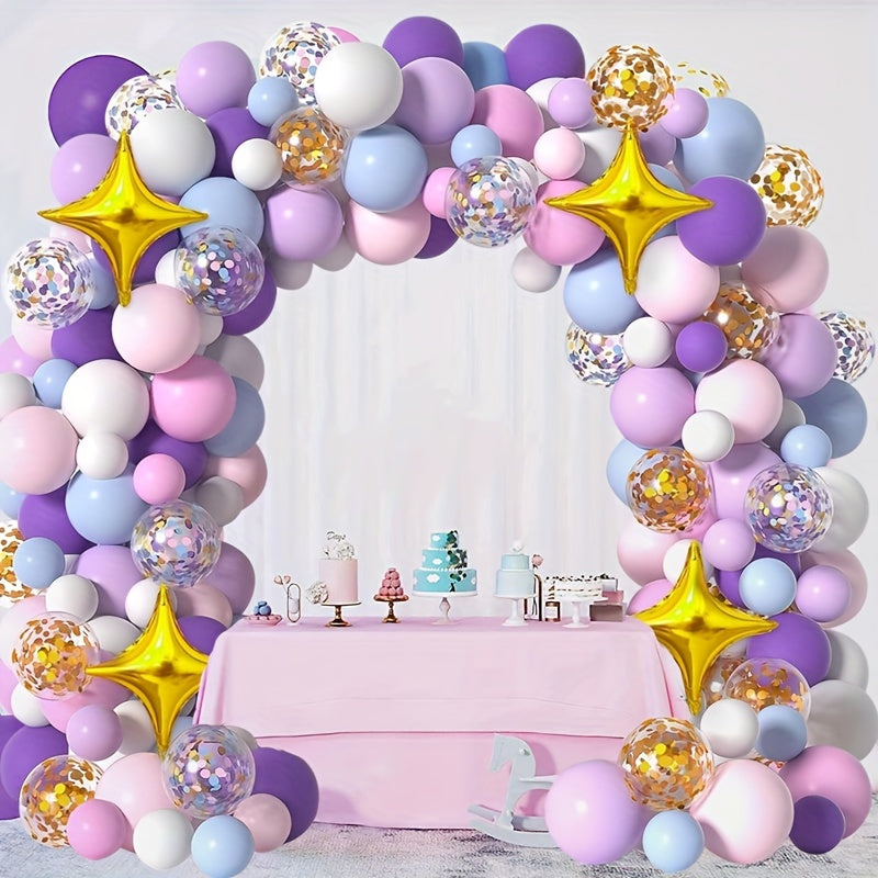 114pcs Unicorn Balloon Garland Kit Birthday Party Decorations
