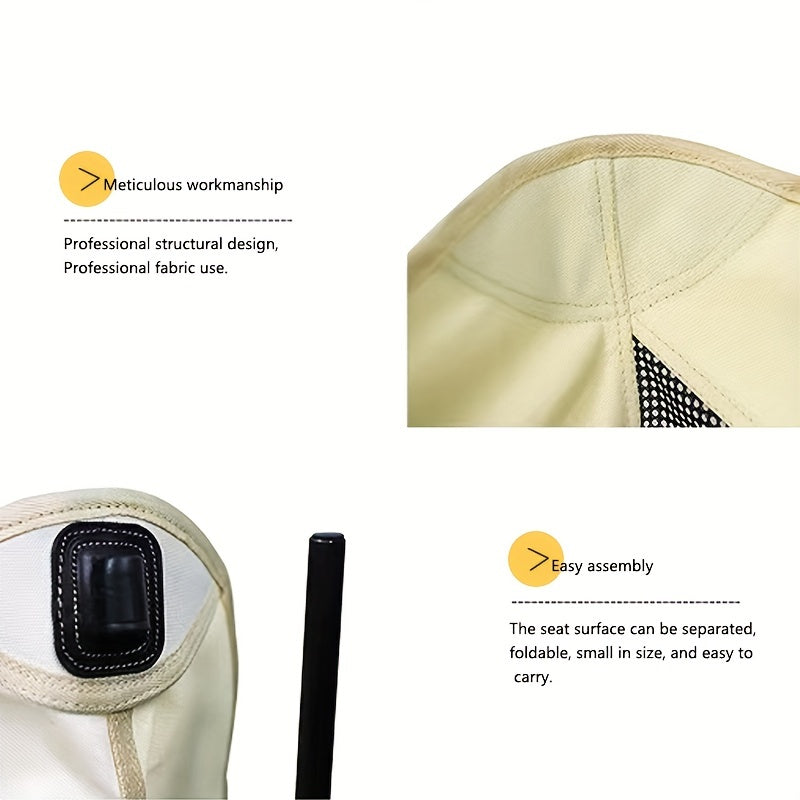 Portable Folding Backrest Chair for Outdoor Camping Barbecue Beach Fishing