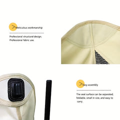 Portable Folding Backrest Chair for Outdoor Camping Barbecue Beach Fishing