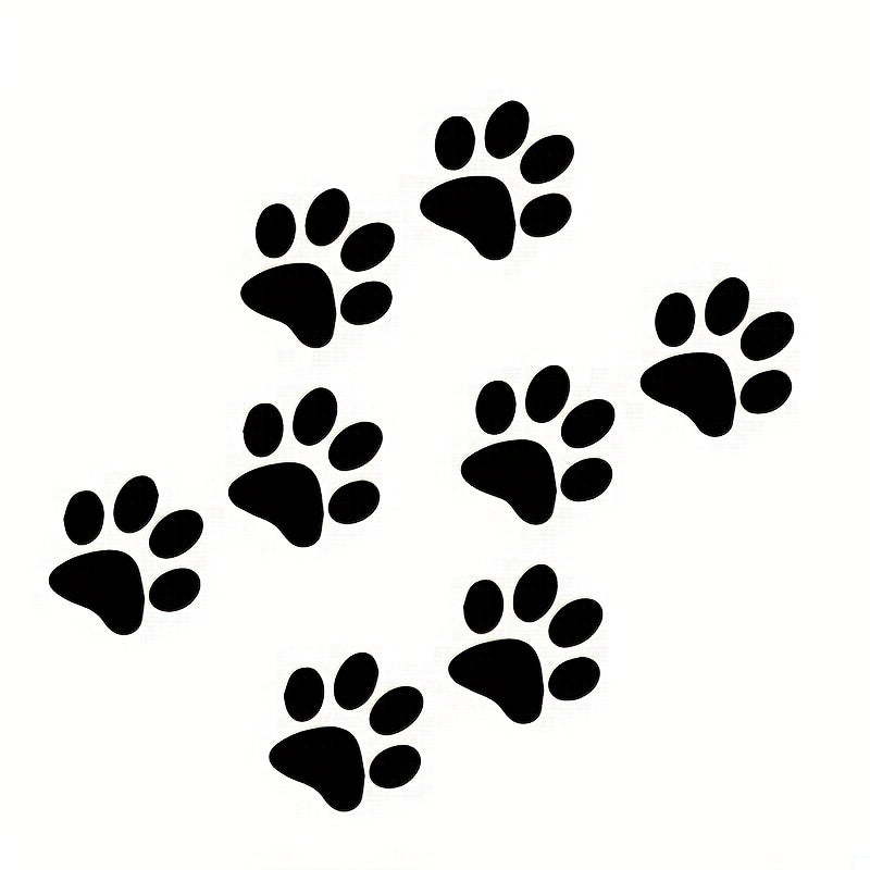 Cat Paw Print Sticker Boat Decal Dog Footprint Car Sticker