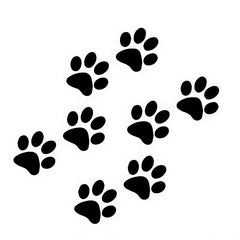 Cat Paw Print Sticker Boat Decal Dog Footprint Car Sticker