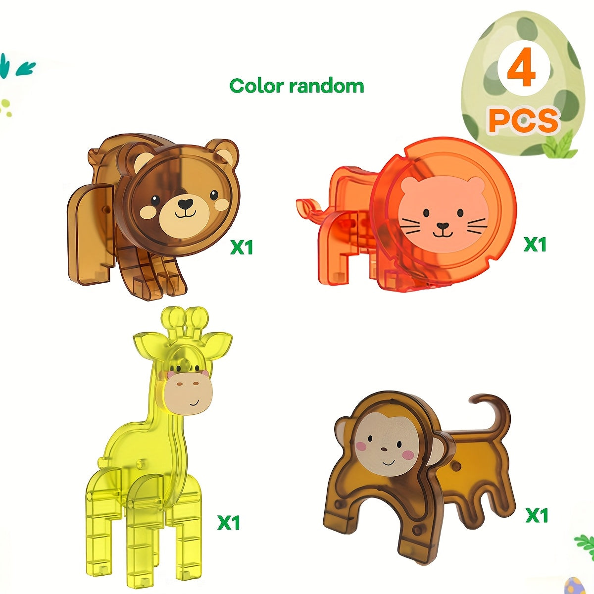 Animal Dinosaur Magnetic Building Blocks Toy Set for Kids