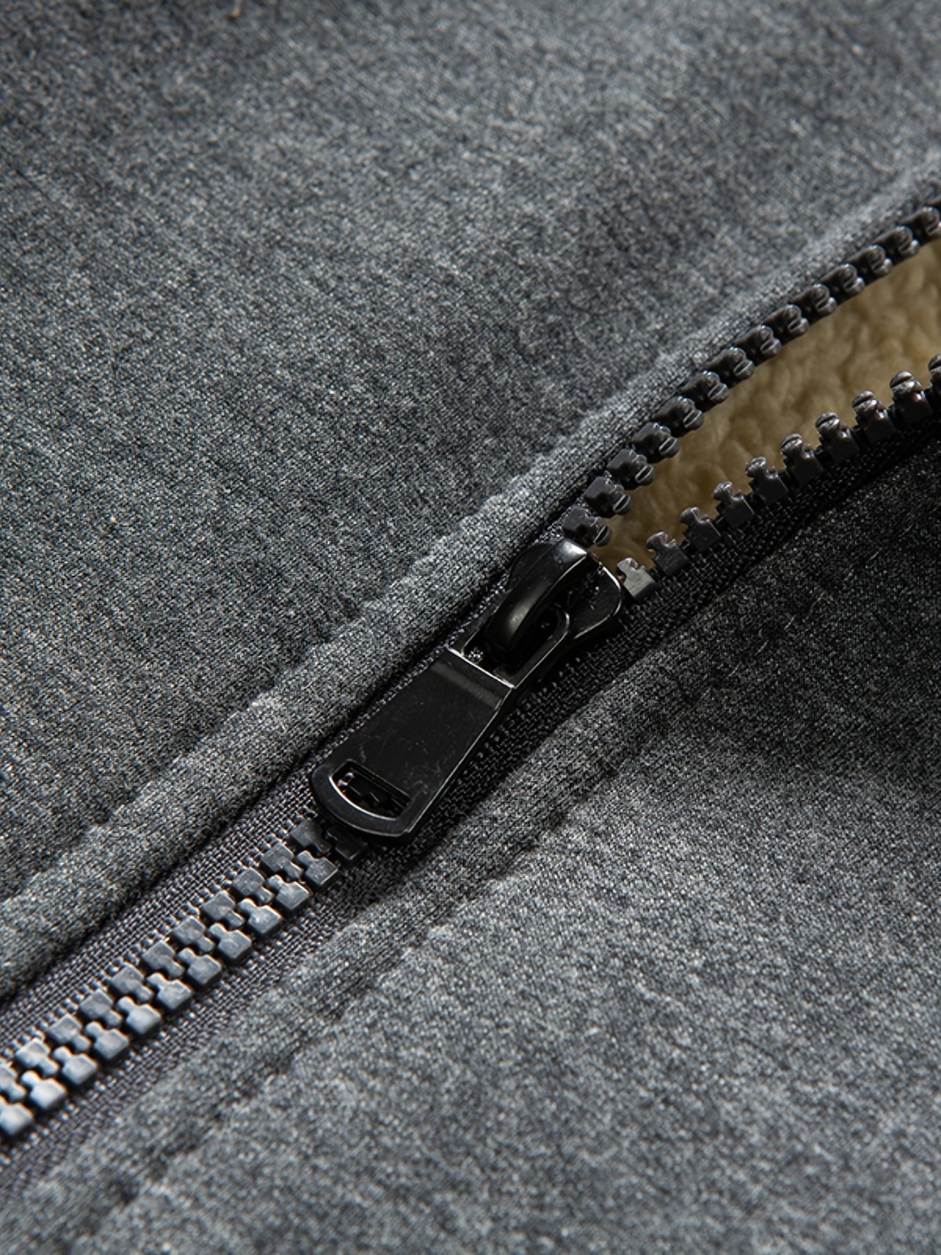 Men's Sherpa Lined Hoodie Zip Up Sweatshirt Warm Jacket