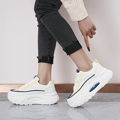 Waterproof Platform Chunky Sneakers Height Increasing Running Shoes