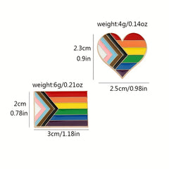 Rainbow Series Enamel Pin Metal Badge Backpack Clothing Accessories
