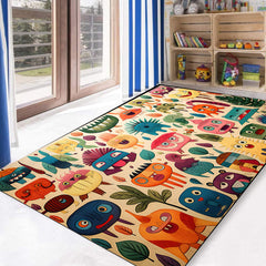 Cartoon Kids Carpet Playset Rug Early Educational Kids Crawling Mat