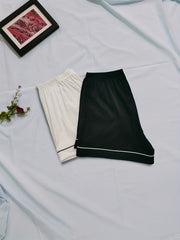 Comfy Elastic Waistband Women's Sleep Shorts
