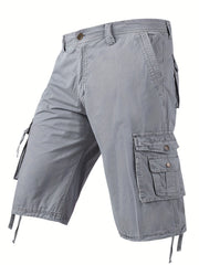 Men's Camo Print Cargo Shorts for Spring/Summer