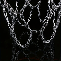 12 Hole Metal Basketball Net Galvanized Thick Iron Basketball Net