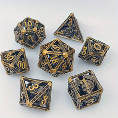Electroplated Metal Dice Dragon & Skull Combo Tabletop Game Accessories