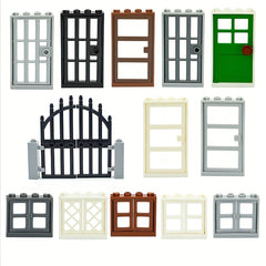 Building Blocks Window and Door Set for Castle Gate City House