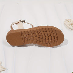 Girls Rhinestone Sandals: Lightweight Dress Sandals for Outdoor