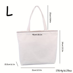 Thickened Canvas Portable Shopping Bag Blank DIY