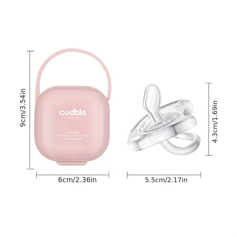 Baby Pink Green Silicone Pacifier