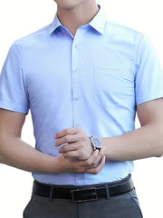 Men's Classic Button Up Shirt for Business Occasion
