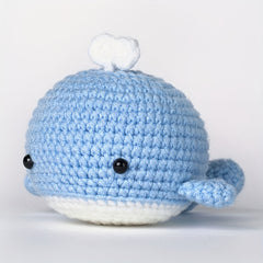 Crochet Kit Full Set Doll Key Pendant Pet Ornament Whale Beanie DIY Doll Learn