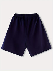 Boys Stripe Letter Print Quick-drying Casual Shorts