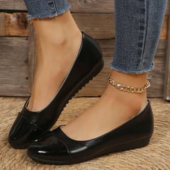 Women's Colorblock Flat Shoes Slip On Casual Walking Shoes