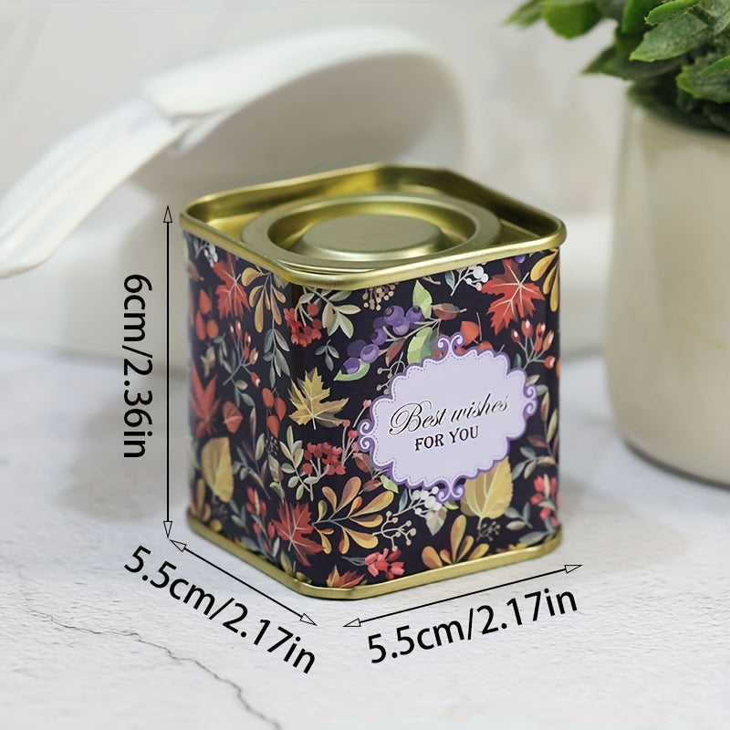 8pcs Closed Metal Storage Jars Medicine Storage Containers