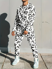 Men's 2pc Sweatshirt & Drawstring Sports Trousers