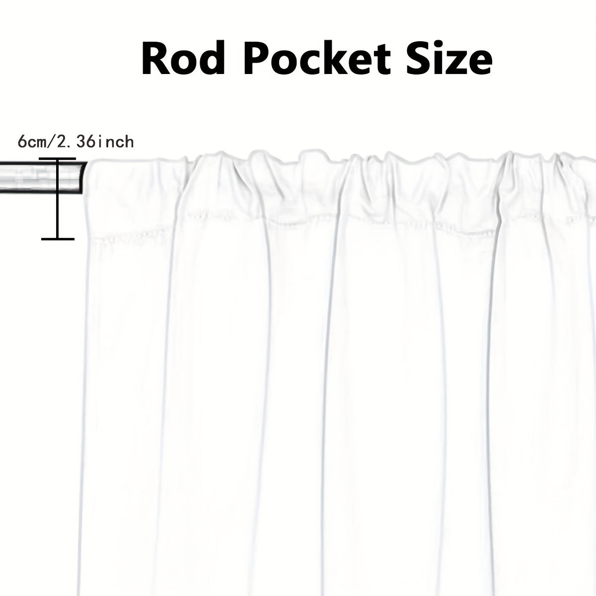 2 Panels Chiffon Sheer Curtains for Bedroom & Living Room