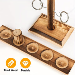Wooden Ring Toss Game Hook And Shooting Ladder Game