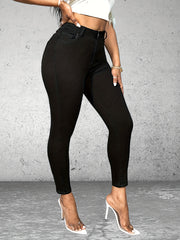 High Waist Skinny Jeans Slim Fit Stretchy Denim Pants