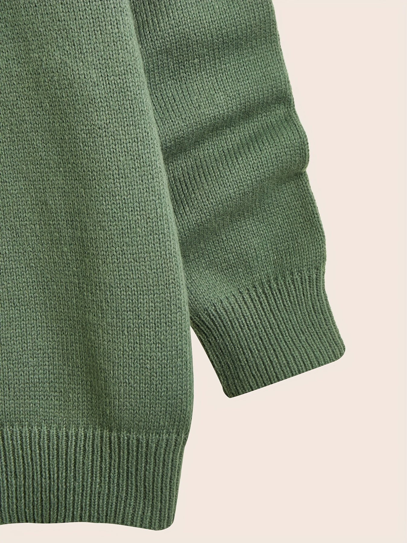 Men's ''G'' Pattern Sweater Warm Knit Pullover