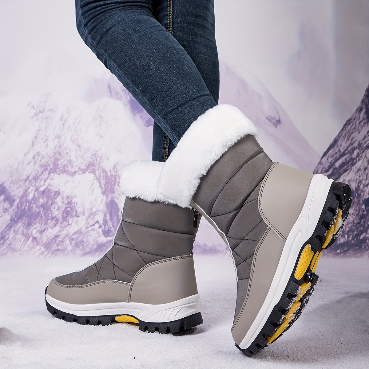 Winter Anti Slip Warm Boots For Women Thickened Snow Boots