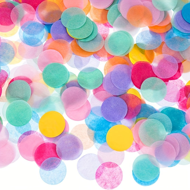 Colorful Round Confetti Pack - Wedding Birthday Christmas Party Decorations