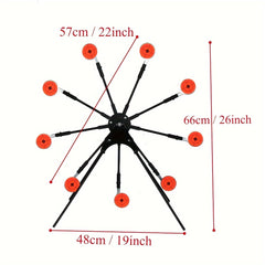 Metal Steel Resetting Targets with Shooting Spots - Outdoor Range Practice