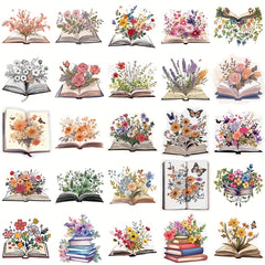 54pcs Literary Stickers for Skateboard Computer & More