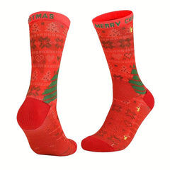 Christmas Basketball Socks Anti Slip Sports Warm Socks