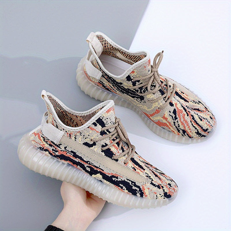 Men's Knit Running Shoes Breathable Sneakers for Running Jogging