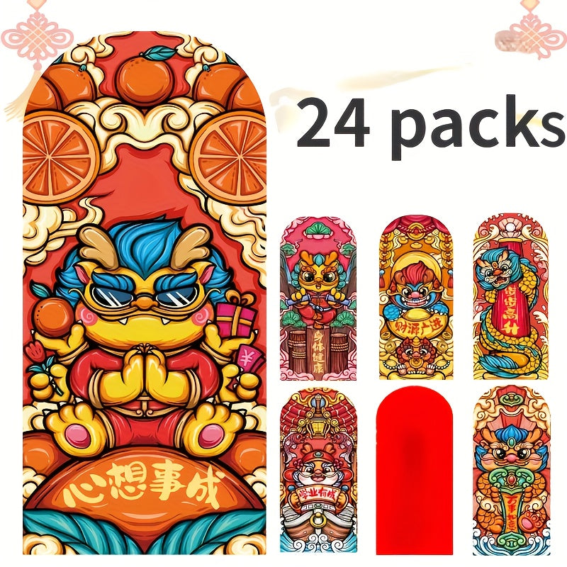 24pcs Chinese New Year Red Envelope Lucky Money Envelope