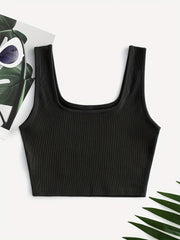 3 Pack Crop Tank Tops Y2K Sleeveless Tank Tops For Summer Women's Clothing