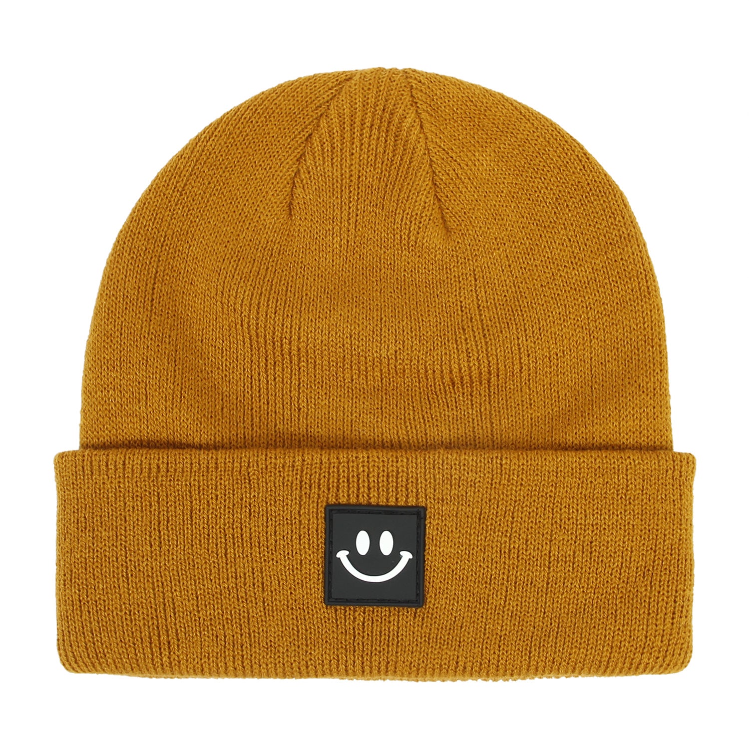 Toddler Beanie Knit Hat Smile Face Graphic Winter Warm Cap