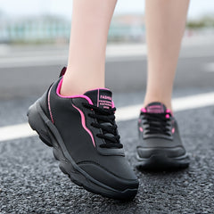 Women's Lightweight Chunky Sneakers Non Slip Lace Up Running Shoes