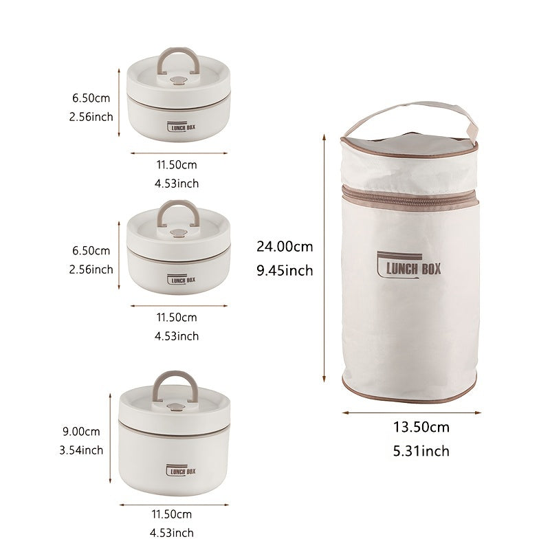 304 Stainless Steel Insulated Lunch Box Leakproof Sealed Bento Box