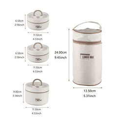 304 Stainless Steel Insulated Lunch Box Leakproof Sealed Bento Box
