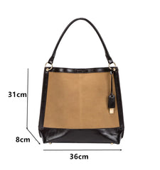 Scrub Patchwork Women Handbags Hobos Set Tote Bags with Purse Shoulder Bag
