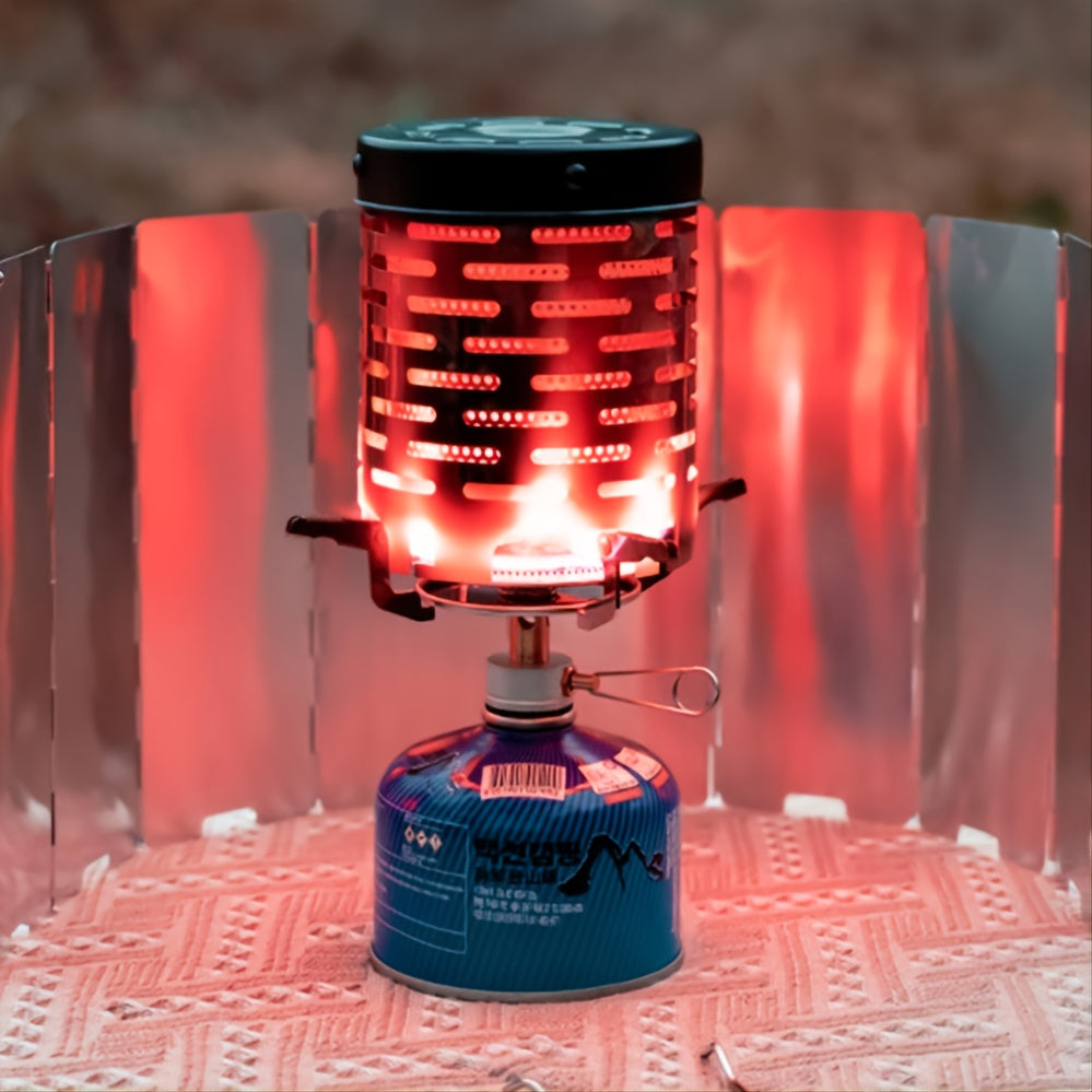 Outdoor Portable Gas Heater Set Stainless Steel Tent Warmer Stove