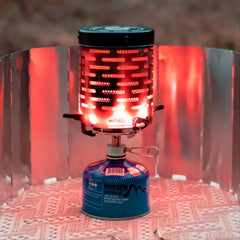 Outdoor Portable Gas Heater Set Stainless Steel Tent Warmer Stove