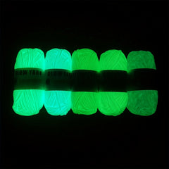 Luminous Knitting Crochet Yarn 100 Polyester For Crocheting And Knitting