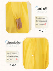 Kids Thick Hooded Raincoat For Hiking - Outdoor Gift