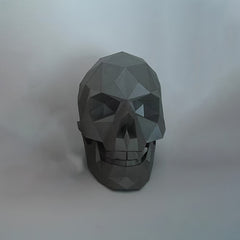 3D Skeleton Head Paper Model Medical Office Decoration