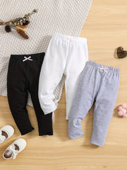 Infant Baby Girls Soft Leggings Solid Pants Kids Clothes