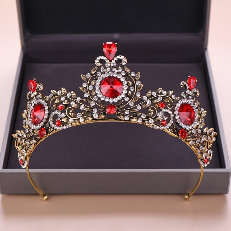 Baroque Rhinestone Bridal Tiara for Wedding Proms Pageants Parties