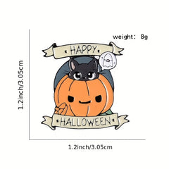 Halloween Ghost Brooch Enamel Punk Pumpkin Devil Badge Halloween Decorations